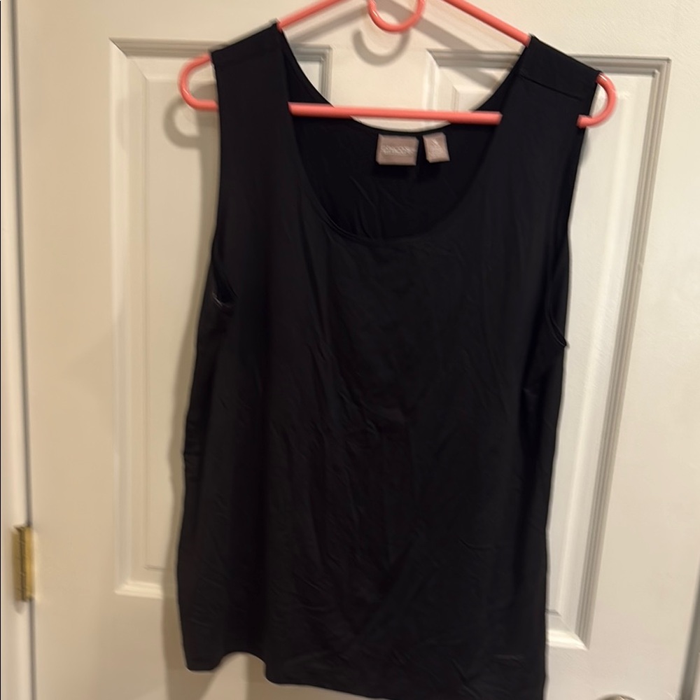 Chico's Black Tank Top Classic Sleeveless Style
